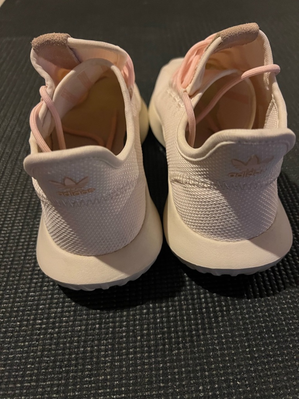 adidas Women’s Pale Pink Knit Slip-On Sneakers - Picture 3 of 4
